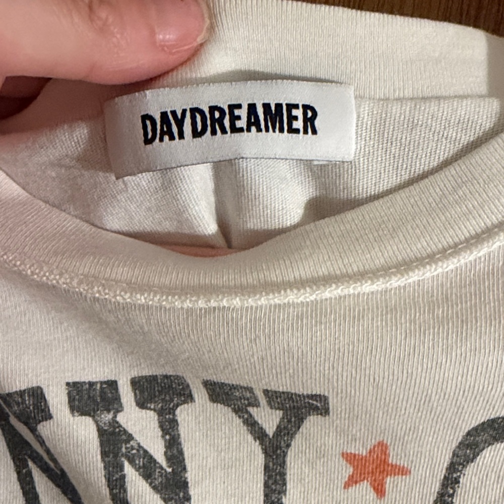 Daydreamer Johnny Cash Graphic Tee - White with Multicolor Cowboy Print - Picture 2 of 3